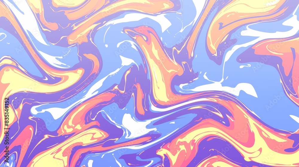Swirling Abstract Colorful Pattern