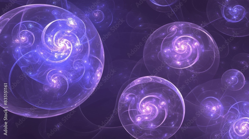Dreamy Glowing Purple Bubbles Abstract Dreamy Glowing Purple Bubbles Abstract