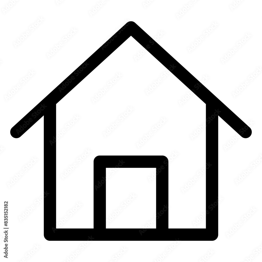 home line icon vector illustration isolated on white background home line icon vector illustration isolated on white background
