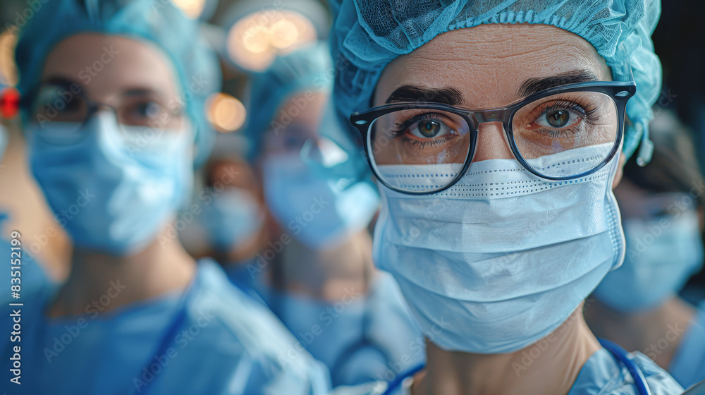 the focus and dedication of the surgical team, with each member absorbed in their task the focus and dedication of the surgical team, with each member absorbed in their task