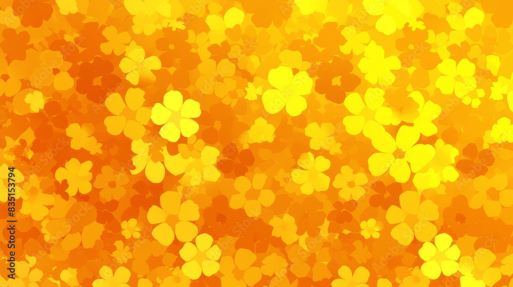Bright Yellow Floral Pattern Bright Yellow Floral Pattern