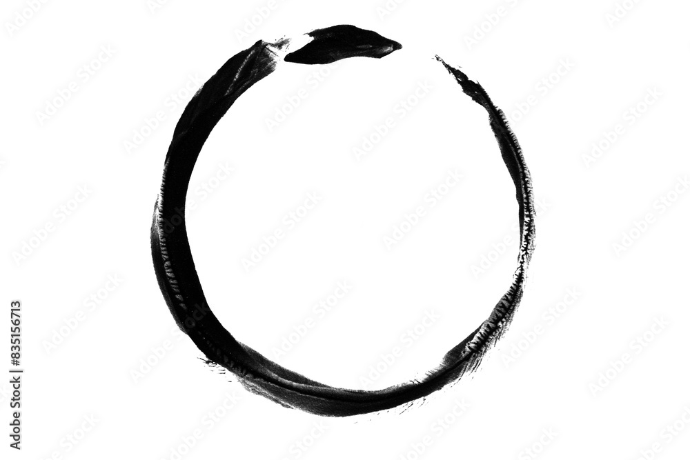a smear or imprint of black paint in the form of a circle on a blank background a smear or imprint of black paint in the form of a circle on a blank background