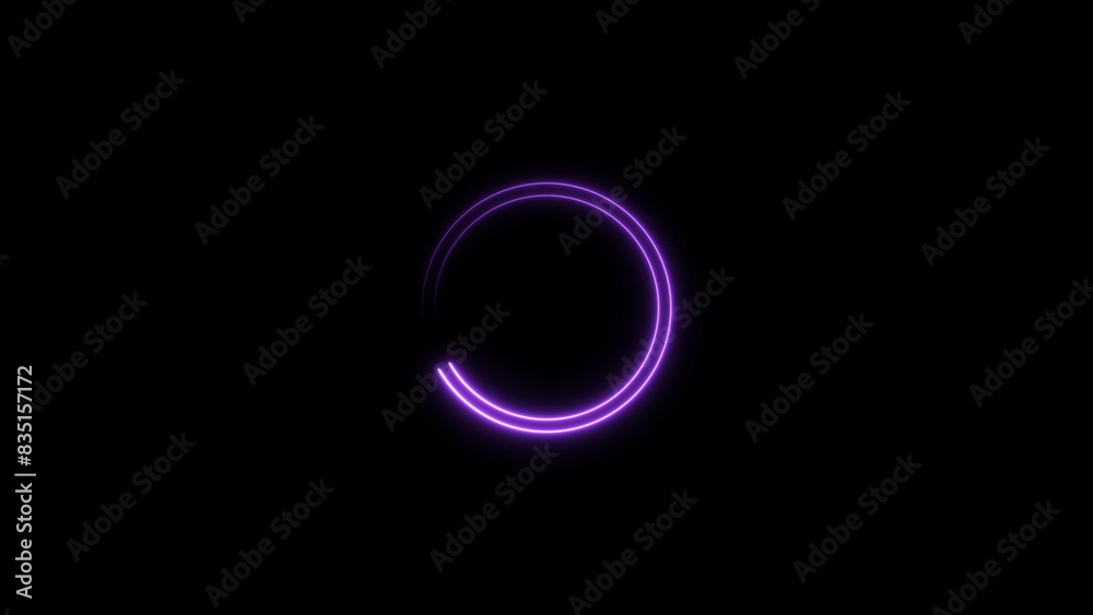 Loading circle neon glowing blue color illustration. Download Progress, Preloaded Interface Buffering. Black background 4k illustration. Loading circle neon glowing blue color illustration. Download Progress, Preloaded Interface Buffering. Black background 4k illustration.