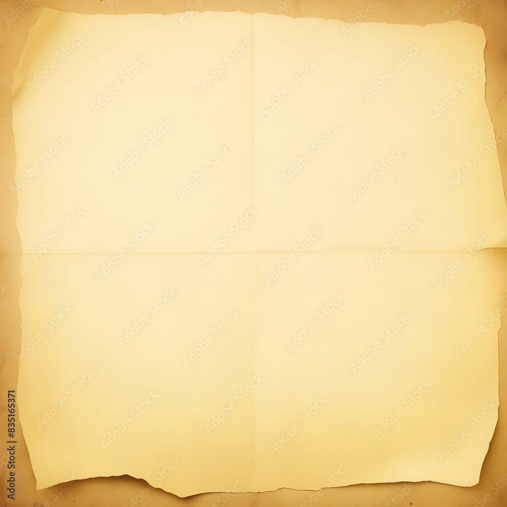 empty space image of a textured vintage paper background with a very large blank yellow copy area for your text or design; top view, flat lay; horizontal