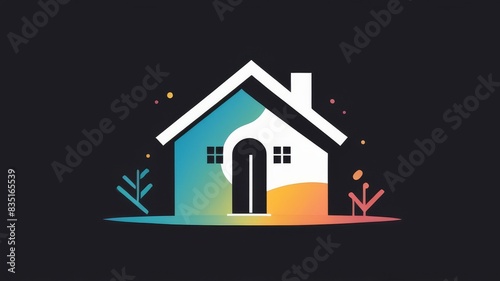 “Modern Minimalist Home Icon”