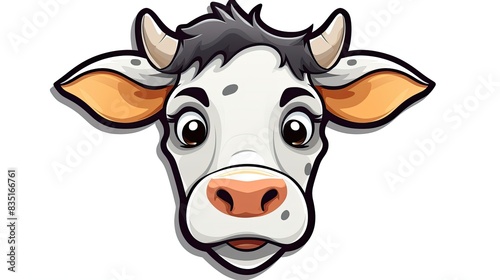 Wallpaper Mural portrait of a cow Torontodigital.ca