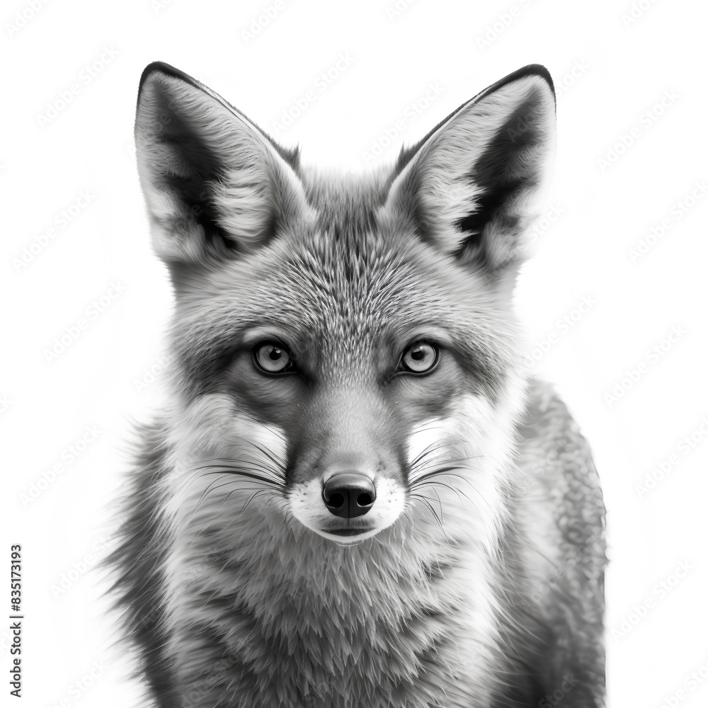 Fototapeta premium wolf isolated on white background