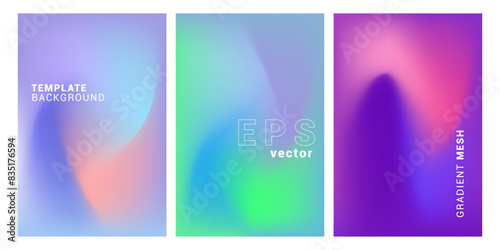 Soft blurred colorful gradient abstract background. fluid wave background Banner, poster, flayer, advertising template.