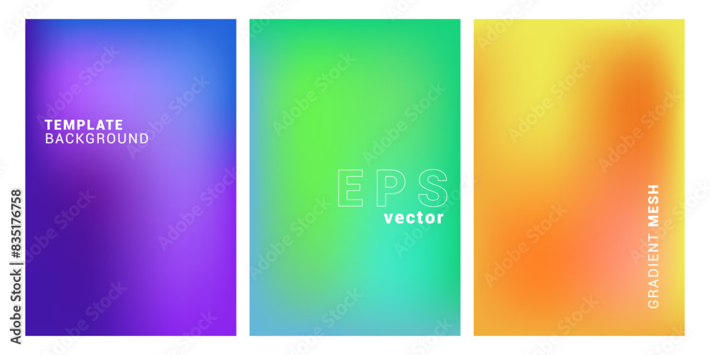 Naklejka premium Soft blurred colorful gradient abstract background. fluid wave background Banner, poster, flayer, advertising template.