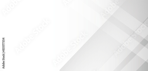 Abstract white square shape with futuristic concept background. Abstract modern white and grey digital stripe line with dynamic gradient. 