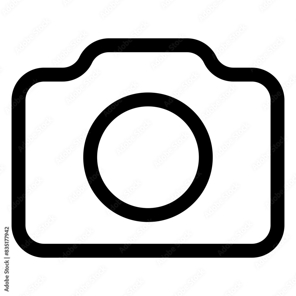 camera line icon vector illustration isolated on white background camera line icon vector illustration isolated on white background
