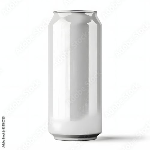 Blank aluminum soda can on white background for brand mockup isolated on white background, cinematic, png 