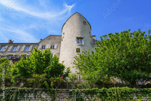 Old house in Château-Landon, a rural village of the Gâtinais in the French department of Seine-et-Marne, France photo