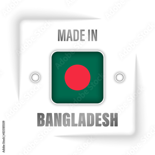 Made in Bangladesh graphic and label.