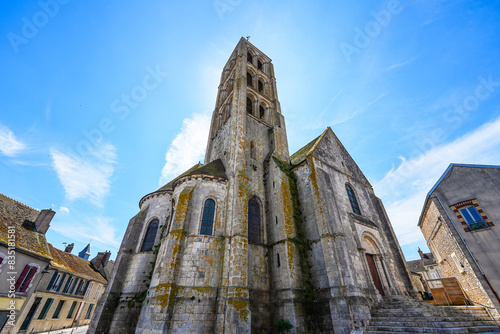 Church of Our Lady of the Assumption in Château-Landon, a rural village of the Gâtinais in Seine et Marne, Paris Region, France photo