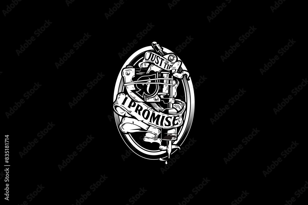 Just the tip I Promise quote vector image tattoo Just the tip I Promise quote vector image tattoo