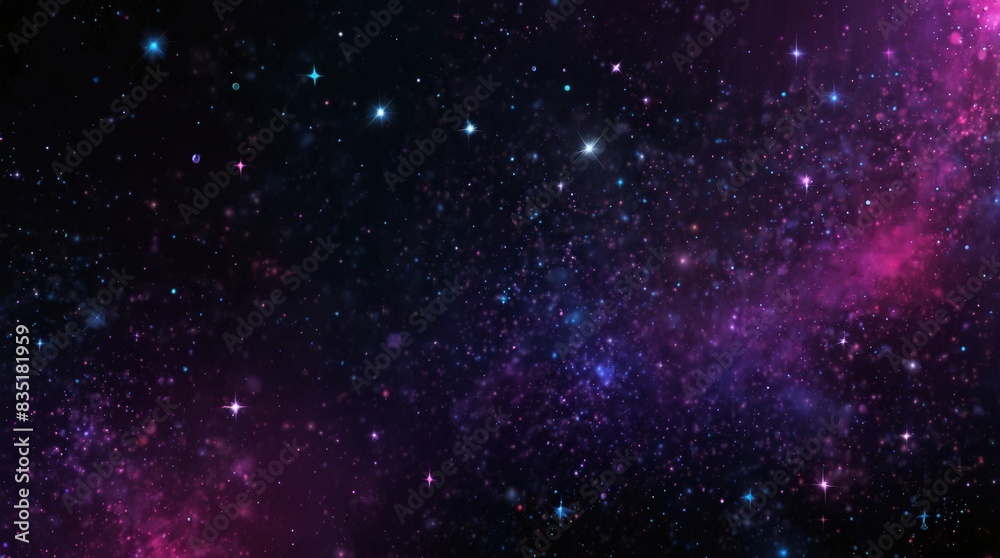 Naklejka premium Wallpaper background beautiful space in purple shades