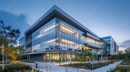 Exterior of a modern industrial building with sleek design and durable materials
