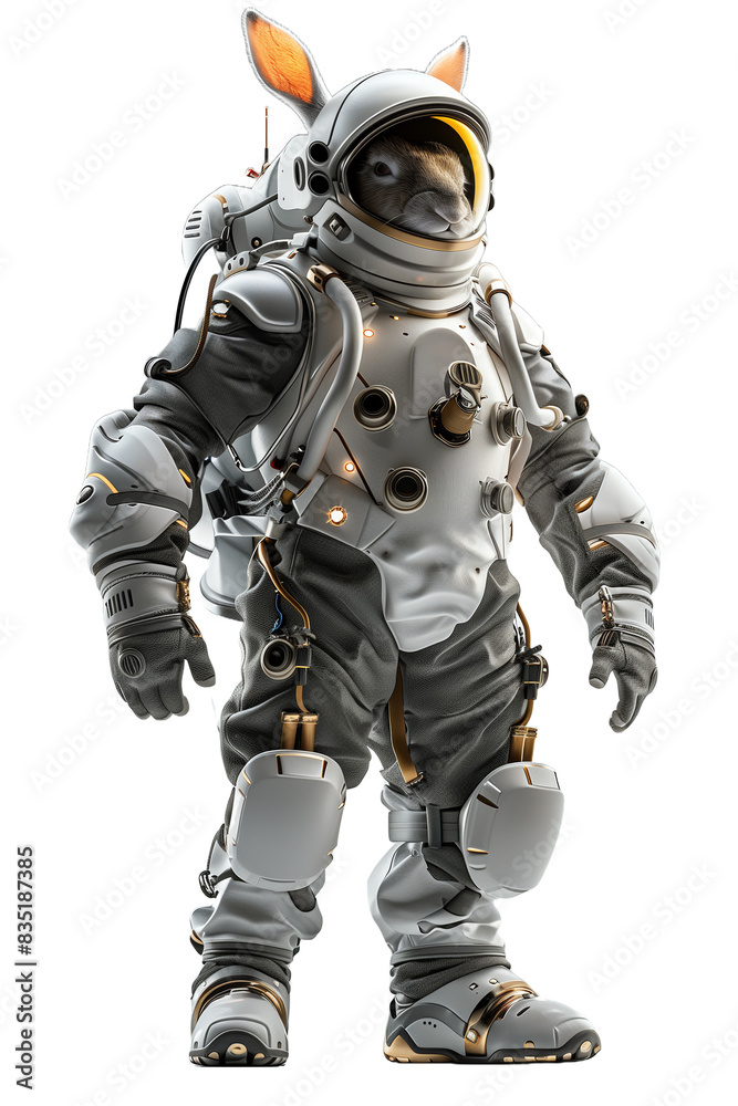 3D Rendered Rabbit in Spacesuit 3D Rendered Rabbit in Spacesuit