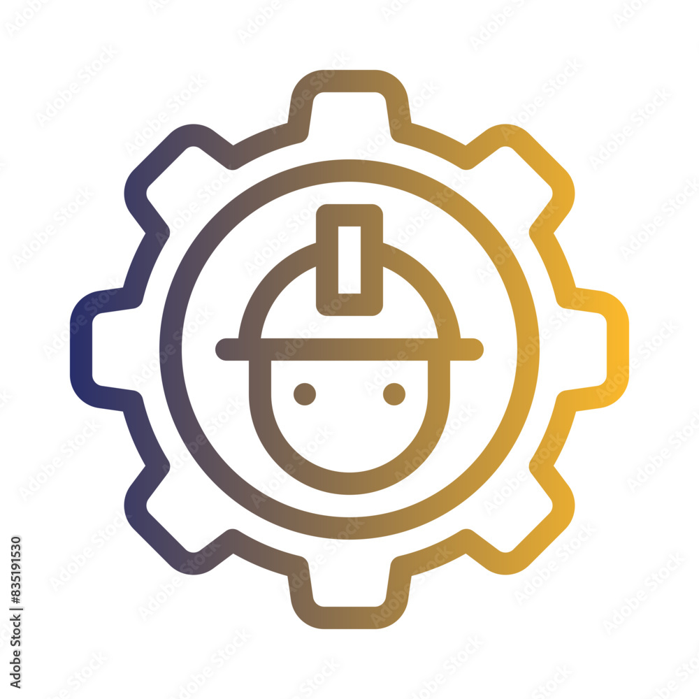 worker gradient icon worker gradient icon