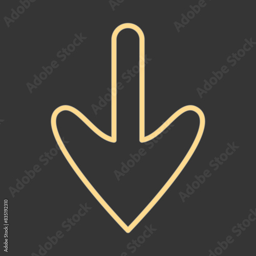 Arrow Down Icon Design