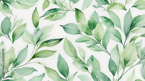 Floral background, tropical leaves with soft colors, inviting, aesthetic, ai generative