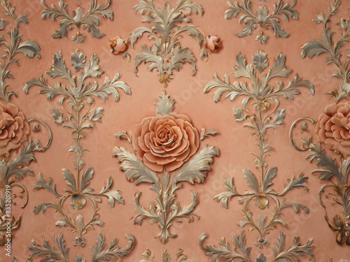 Charming wallpapers peach velvet wallpaper
