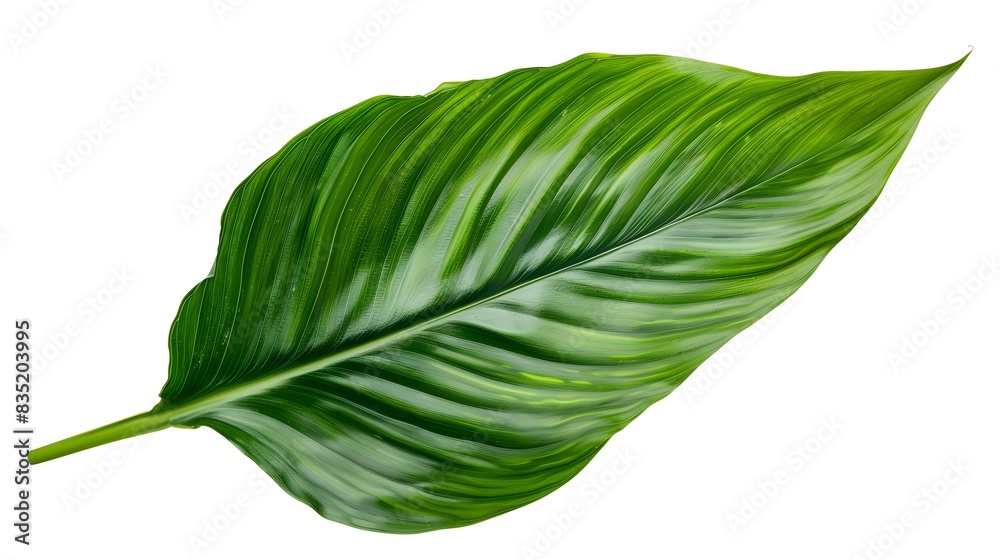 Fototapeta premium Vibrant Canna Leaf: Perfect for Botanical and Tropical Designs