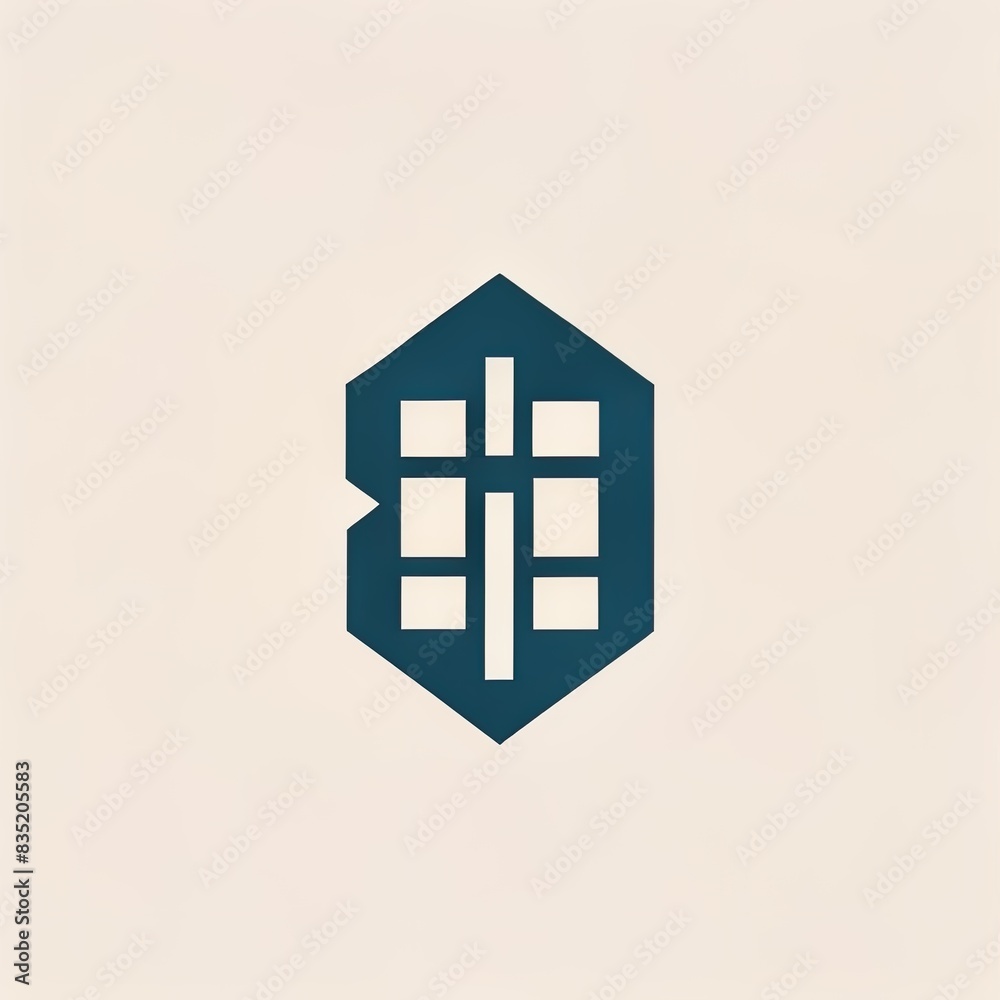 Obraz premium icon hospital. logo. symbol. menu. sign. caracter. building. outline. front. sticker. agency. office. tatto. art. design. idea. Cross. Treatment. ai. circle. 