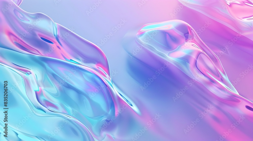 Enchanting Fluid Formations:Mesmerizing Holographic Swirls of Vibrant Gradients Enchanting Fluid Formations:Mesmerizing Holographic Swirls of Vibrant Gradients