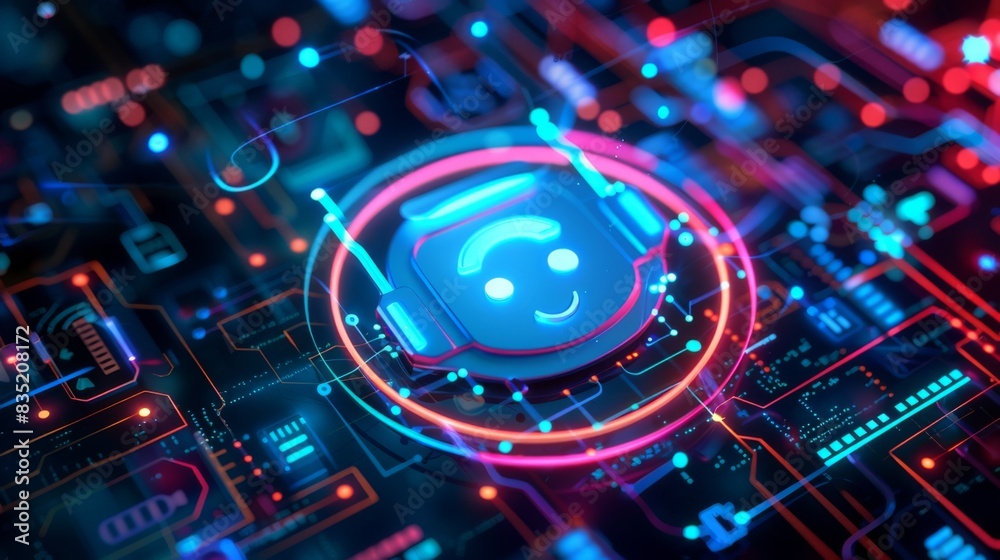 Obraz premium Revolutionizing Customer Service: The Rise of AI and Virtual Assistants