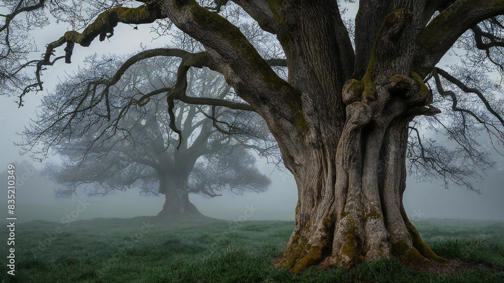 trees in the fog trees in the fog