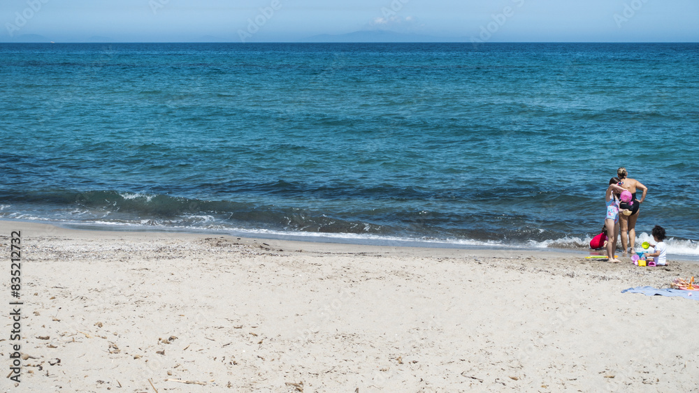 Sardinia May 2024: Platamona beach, Sassari, Sardinia, Italy Sardinia May 2024: Platamona beach, Sassari, Sardinia, Italy
