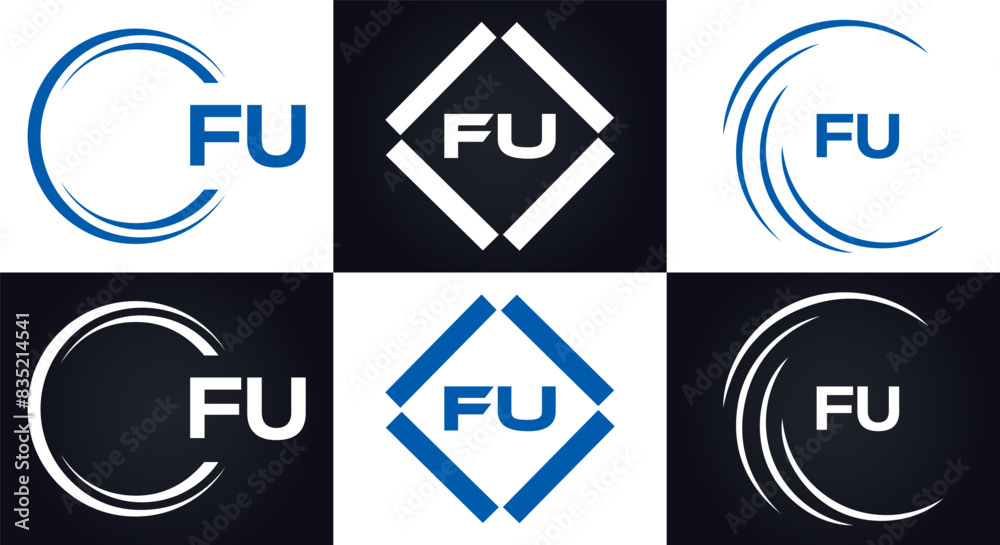 FU logo. F U design. White FU letter. FU, F U letter logo design. F U letter logo design in FIVE, FOUR, THREE, style. letter logo set in one artboard. F U letter logo vector design.
FU logo. F U design. White FU letter. FU, F U letter logo design. F U letter logo design in FIVE, FOUR, THREE, style. letter logo set in one artboard. F U letter logo vector design.