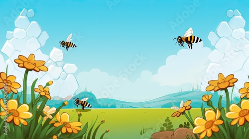 meadow with flowers