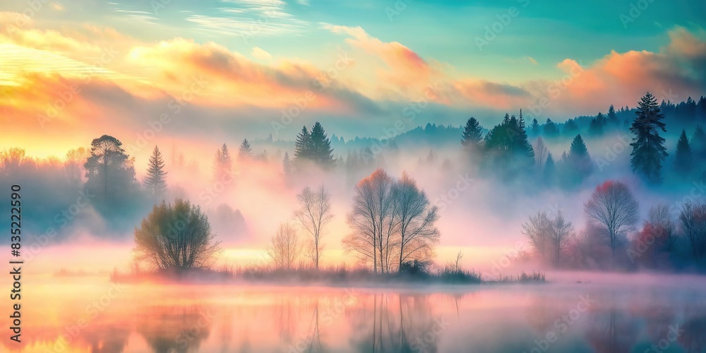 Ethereal mist with pastel colors background, fluid, abstract, ethereal, mist, pastel, soft, light, dreamy, gentle, delicate, tranquil, soothing, mystical, calming, serene, tranquil, airy