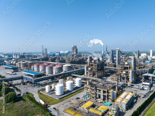 view of petrochemical plant  photo