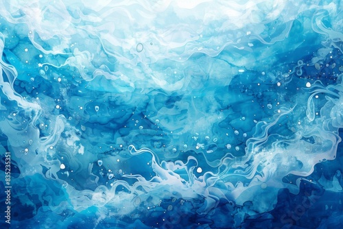 Artwork may look like a portrayal of an ocean wave photo