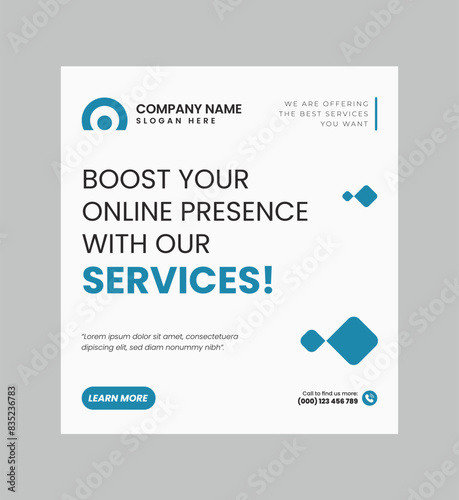 Modern Real Estate Social Post Design Template