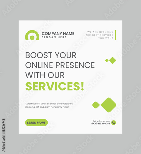 Modern Real Estate Social Post Design Template
