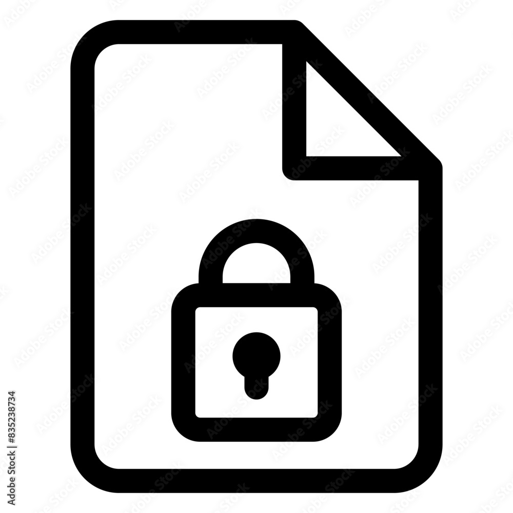 padlock line icon vector illustration isolated on white background padlock line icon vector illustration isolated on white background