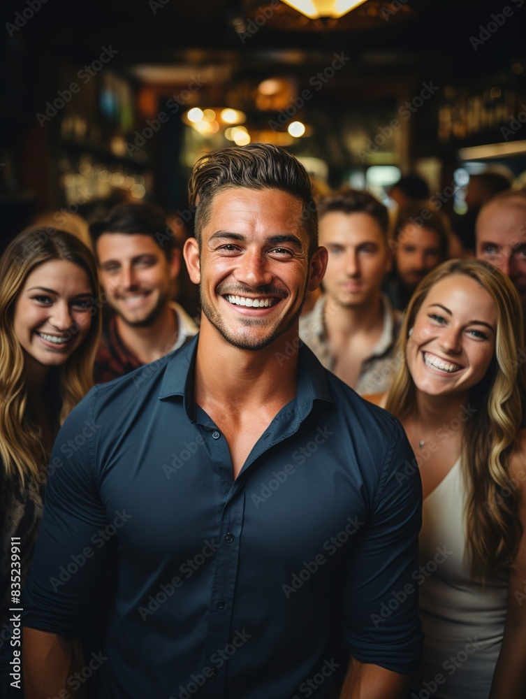 group of people in bar group of people in bar