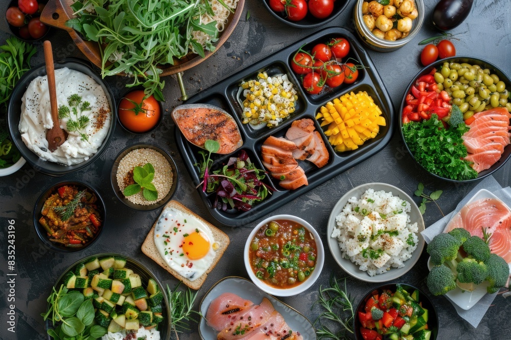 A variety of dishes and edibles, suitable for use in editorial or commercial contexts A variety of dishes and edibles, suitable for use in editorial or commercial contexts