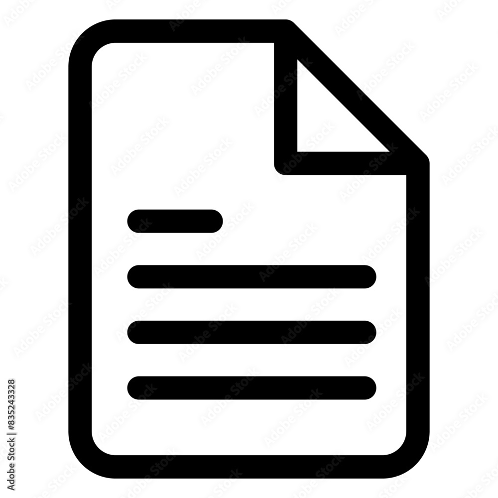 file line icon vector illustration isolated on white background file line icon vector illustration isolated on white background