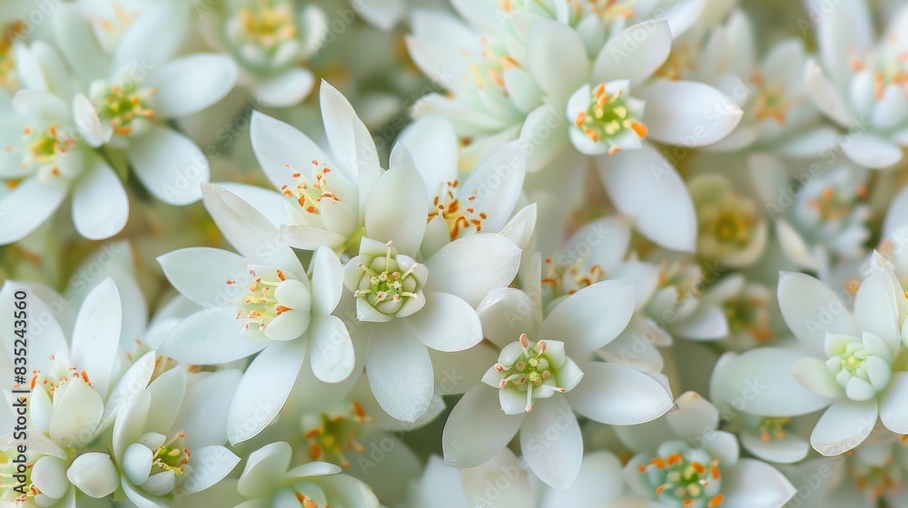 White Spanish Stonecrop succulent displaying lovely blossoms up close White Spanish Stonecrop succulent displaying lovely blossoms up close