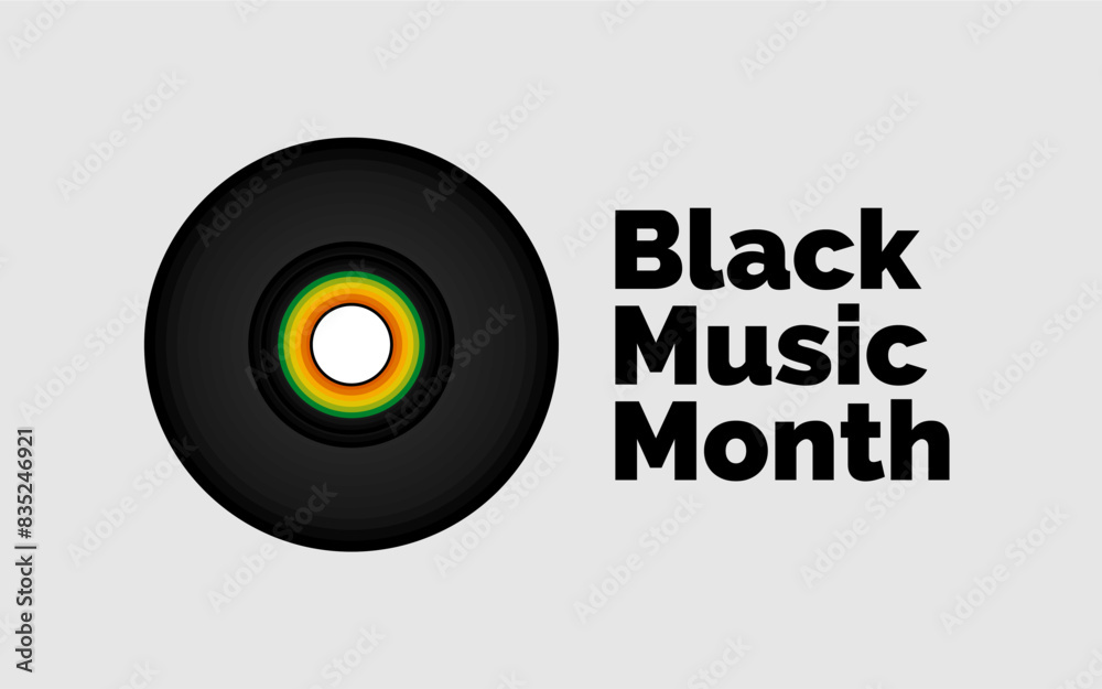 Black Music Month Holiday Concept Vector Black Music Month Holiday Concept Vector