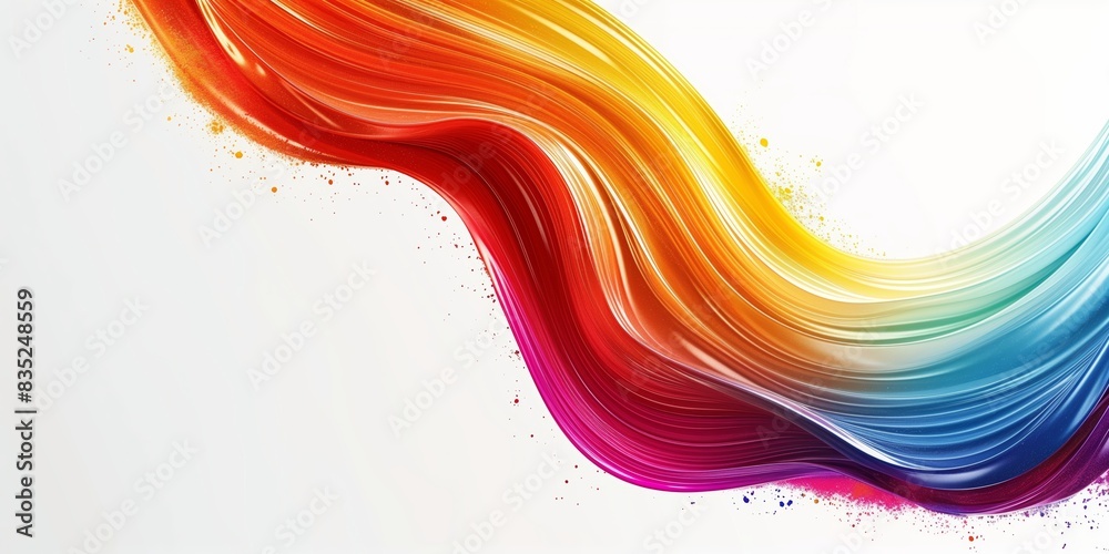 Abstract background with colorful rainbow curved lines creating a dynamic wave pattern ideal for design and artistic applications or modern backgrounds. Abstract background with colorful rainbow curved lines creating a dynamic wave pattern ideal for design and artistic applications or modern backgrounds.