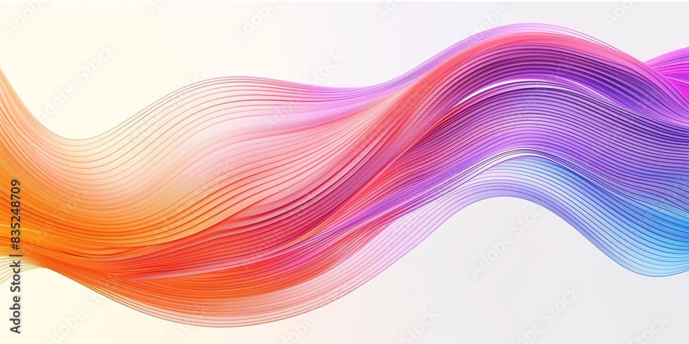 Abstract background with colorful rainbow curved lines creating a dynamic wave pattern ideal for design and artistic applications or modern backgrounds. Abstract background with colorful rainbow curved lines creating a dynamic wave pattern ideal for design and artistic applications or modern backgrounds.