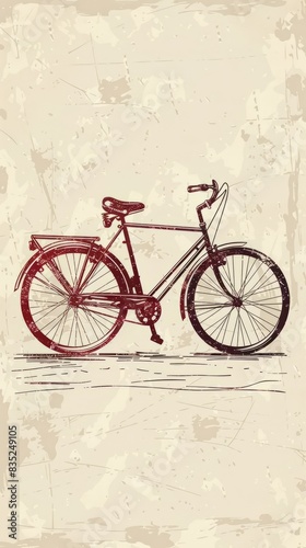 bicycle vector with space area for text photo