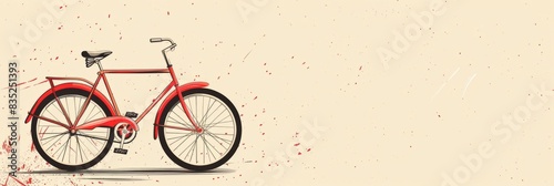 bicycle vector with space area for text photo
